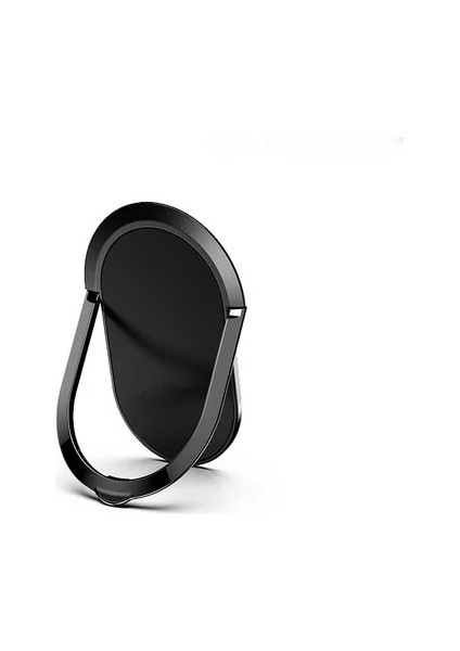 Siyah Stil Gerçekten Ultra-Ince Obile Telefon Hole Dönen Manyetik Halka Arabaya Monte Yaratıcı Telefon Metal Halka Toka Standı Tutucu (Yurt Dışından)
