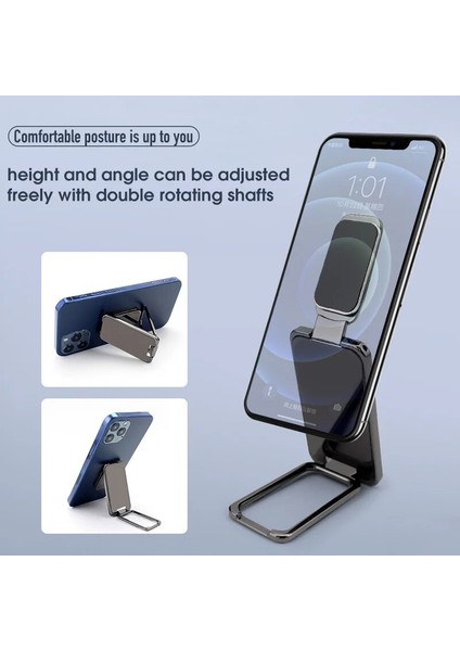 A60-ALTIN Tarzı Katlanabilir Cep Telefonu Tutucu Halka Toka Geri Çekilebilir Masaüstü Cep Telefonu Standları Araba Manyetik Mobil Destek Telefonu Aksesuarları (Yurt Dışından) fırsatları