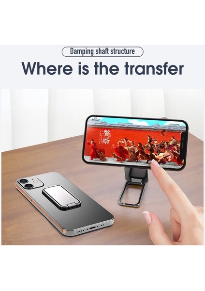 A60-ALTIN Tarzı Katlanabilir Cep Telefonu Tutucu Halka Toka Geri Çekilebilir Masaüstü Cep Telefonu Standları Araba Manyetik Mobil Destek Telefonu Aksesuarları (Yurt Dışından) indirimleri