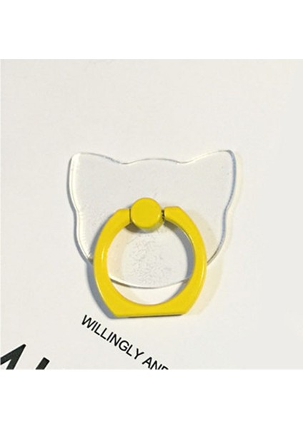 No.16 Tarzı Evrensel Hd Şeffaf Cep Telefonu Tutacağı Şeker Renkli Telefon Zil Tutacağı Cep Telefonu Standı Parmak Yüzük Tutacağı Soporte Celular (Yurt Dışından)