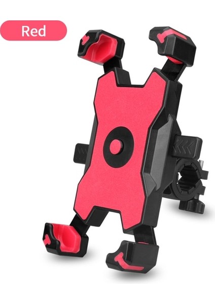 01 Kırmızı Stil Belka Evrensel Bisiklet Telefon Tutucu Motosiklet Bisiklet Telefon Tutucu Gidon iPhone Samsung Için Montaj Braketi Standı (Yurt Dışından)