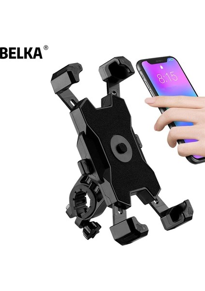 01 Kırmızı Stil Belka Evrensel Bisiklet Telefon Tutucu Motosiklet Bisiklet Telefon Tutucu Gidon iPhone Samsung Için Montaj Braketi Standı (Yurt Dışından) modelleri
