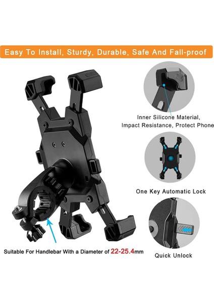 01 Kırmızı Stil Belka Evrensel Bisiklet Telefon Tutucu Motosiklet Bisiklet Telefon Tutucu Gidon iPhone Samsung Için Montaj Braketi Standı (Yurt Dışından) fırsatları