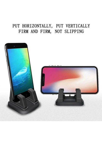 Siyah Stil 360 Derece Araç Telefonu Tutucu Yumuşak Silikon Kaymaz Mat Cep Telefonu Montaj Araba Gps Pano Braketi Için Standları 6*6*4.5 cm (Yurt Dışından) indirimleri