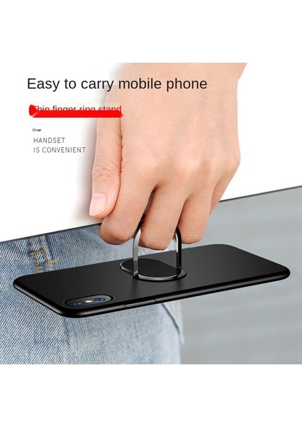 Siyah Stil Gerçekten Ultra-Ince Obile Telefon Hole Dönen Manyetik Halka Arabaya Monte Yaratıcı Telefon Metal Halka Toka Standı Tutucu (Yurt Dışından) modelleri