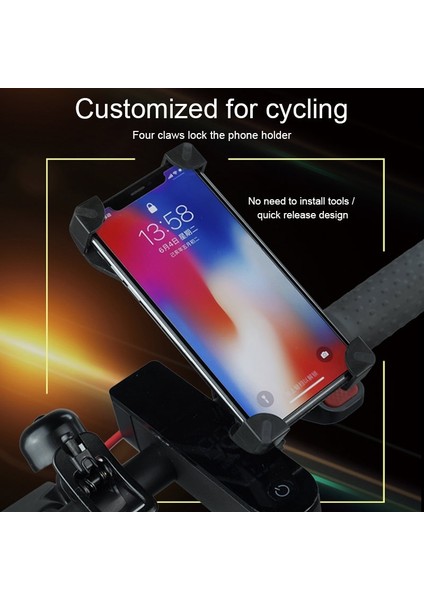 Evrensel Scooter Cep Telefonu Montaj Tutacağı Anti-Vibratio Derece Döndürme Gps Atv Scooter Için 3.5 Inç-7.0 Ireen Için (Yurt Dışından) modelleri