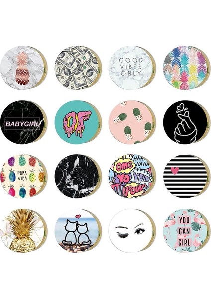 A1217 Stili En Li Ananas Metal Plaka Disk Demir Levha Mıknatıs Cep Telefonu Tutucu Için Manyetik Araç Telefonu Standı (Yurt Dışından) indirimleri