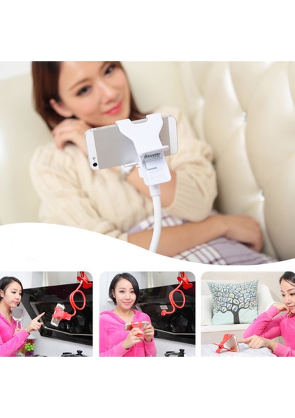 Stil B Siyah Stil Esnek Cep Telefonu Tutacağı Yatak Mobil Standı Masaüstü Braketi Dağı Taşınabilir Cep Telefonu Desteği 75CM Telefon Tutacağı (Yurt Dışından) indirimleri