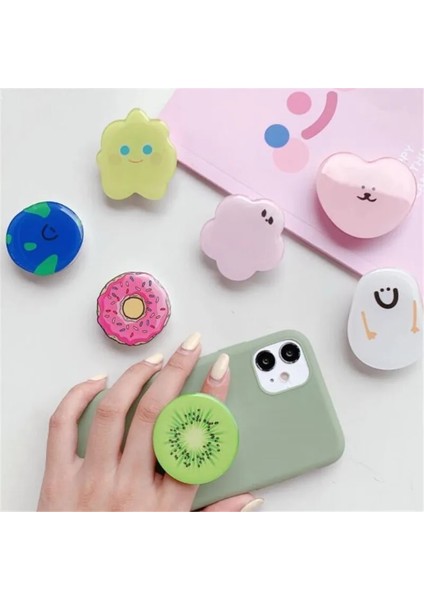 Bir Stil Meyve Ayı Kore Karikatür Genişleyen Cep Telefonu Tutucu Standı Kavrama Montaj Telefon Soketi Akıllı Telefon Cebi Masaüstü Stand Braketi (Yurt Dışından) modelleri