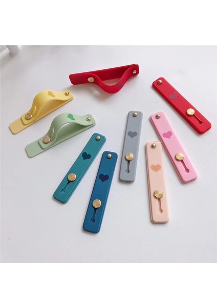 Nane Yeşili Stili Sevimli Şeker Kalp Renk Silikon Bileklik Parmak Yüzük Kavrama Telefon El Bandı Tutucu Evrensel Itme Çekme Sopa Telefon Braketi (Yurt Dışından) fiyatları