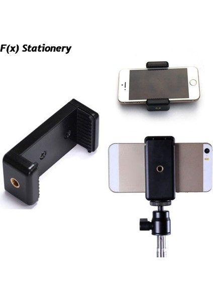 Yeşil Stil Dayanıklı Cep Telefonu Klip Adaptörü Evrensel Tripod Monopod Tutucu Kelepçe Braketi Stand Tutucu Montaj Siyah (Yurt Dışından)
