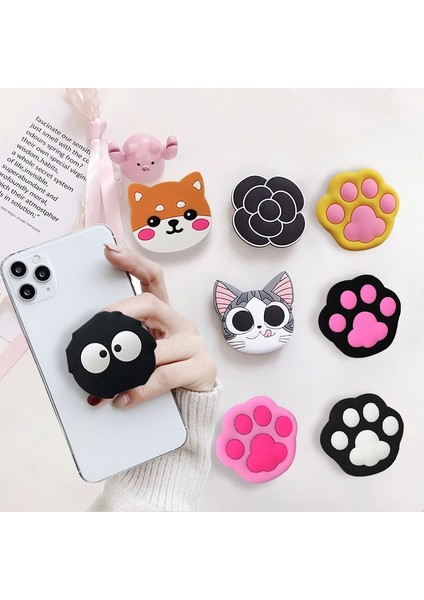 No.7 Tarzı Kedi Pençesi Parmak Yüzük Sahipleri Genişleyen Telefonlar Cep Telefonu Tutacağı Kolu Sabit Koltuk Cep Telefonu Braketi Cep Telefonu Aksesuarları (Yurt Dışından) modelleri