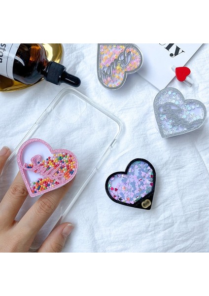 No.2 Tarzı Lüks Bataklık Kalp Telefon Aksesuarları Genişleyen Stand Montaj Telefon Soket Katlama Cep Akıllı Telefonlar Cep Masaüstü Braket Montajı (Yurt Dışından) fiyatları