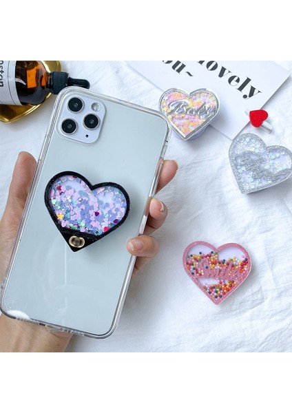 No.2 Tarzı Lüks Bataklık Kalp Telefon Aksesuarları Genişleyen Stand Montaj Telefon Soket Katlama Cep Akıllı Telefonlar Cep Masaüstü Braket Montajı (Yurt Dışından) modelleri