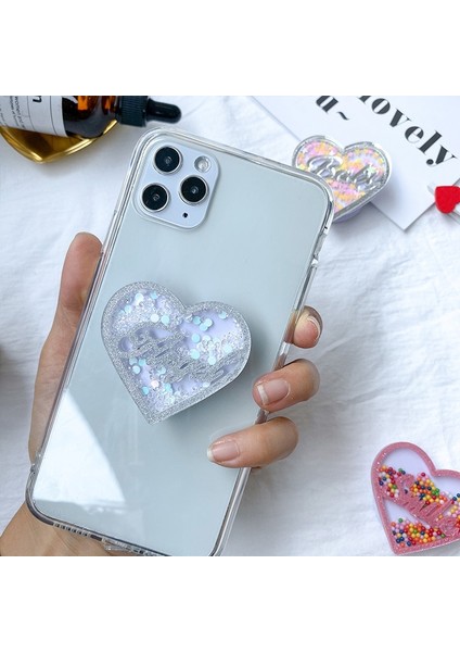 No.2 Tarzı Lüks Bataklık Kalp Telefon Aksesuarları Genişleyen Stand Montaj Telefon Soket Katlama Cep Akıllı Telefonlar Cep Masaüstü Braket Montajı (Yurt Dışından) indirimleri