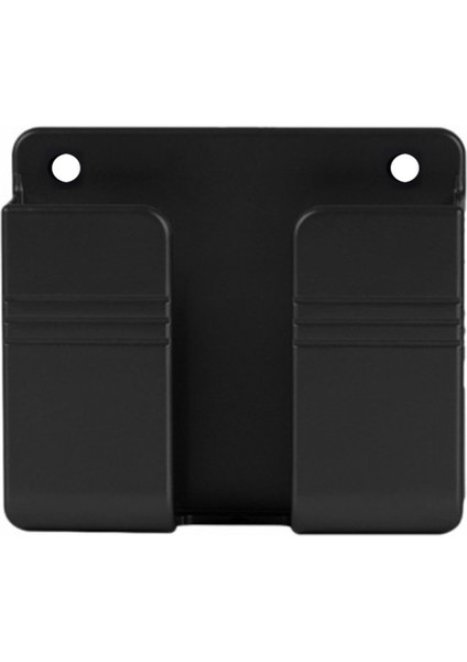 Siyah Stil Duvara Monte Organizatör Saklama Kutusu Uzaktan Kumandaya Monte Cep Telefonu Fişi Duvar Tutucu Şarj Çok Işlevli Tutucu Stand (Yurt Dışından)