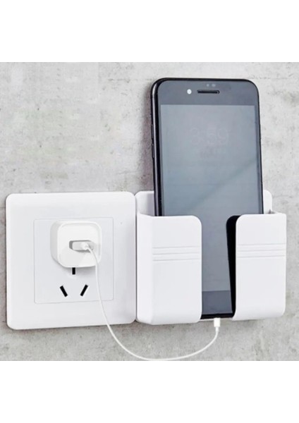 Siyah Stil Duvara Monte Organizatör Saklama Kutusu Uzaktan Kumandaya Monte Cep Telefonu Fişi Duvar Tutucu Şarj Çok Işlevli Tutucu Stand (Yurt Dışından) fiyatları