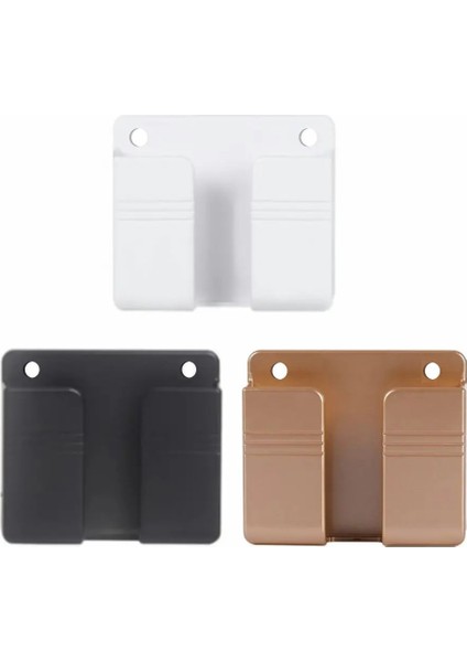 Siyah Stil Duvara Monte Organizatör Saklama Kutusu Uzaktan Kumandaya Monte Cep Telefonu Fişi Duvar Tutucu Şarj Çok Işlevli Tutucu Stand (Yurt Dışından) modelleri