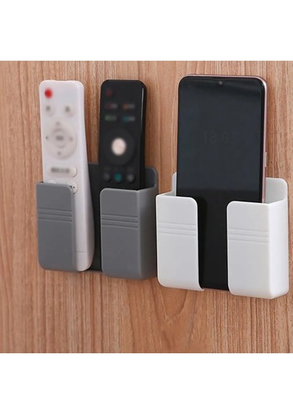 Siyah Stil Duvara Monte Organizatör Saklama Kutusu Uzaktan Kumandaya Monte Cep Telefonu Fişi Duvar Tutucu Şarj Çok Işlevli Tutucu Stand (Yurt Dışından) fırsatları