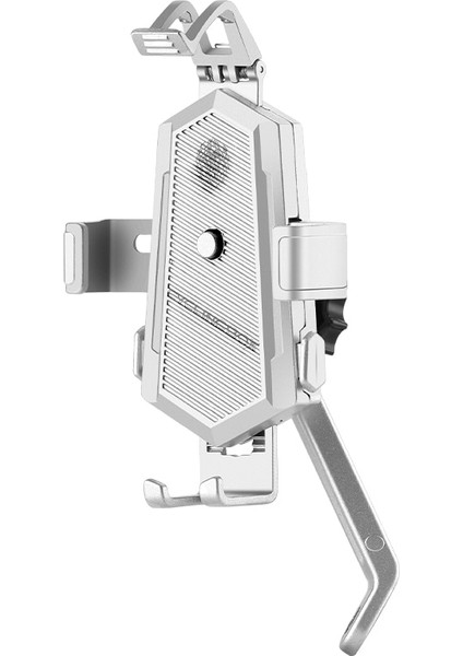 Gümüş Dikiz Stili 360 Derece Dönebilen Bisiklet Cep Telefonu Tutucu Motosiklet Metal Telefon Standı Dağ Bisikleti Gidon Telefon Navigasyon Desteği (Yurt Dışından)