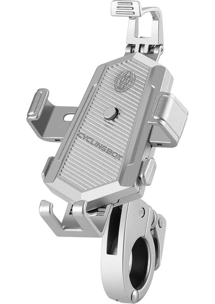 Gümüş Dikiz Stili 360 Derece Dönebilen Bisiklet Cep Telefonu Tutucu Motosiklet Metal Telefon Standı Dağ Bisikleti Gidon Telefon Navigasyon Desteği (Yurt Dışından) fırsatları