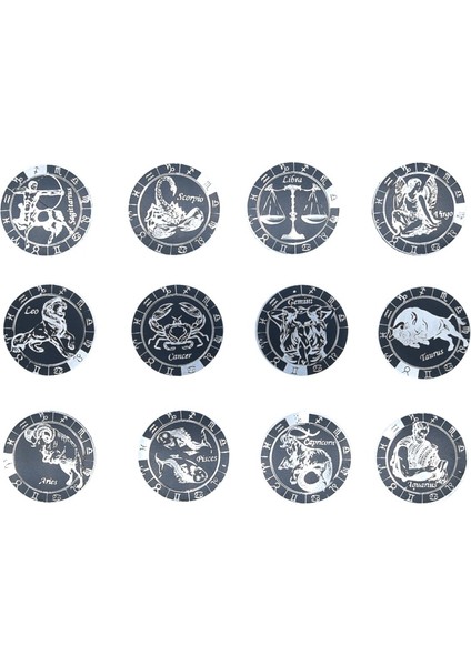 Altın Tarzı 40MM Büyük Ultra Ince Lazer Gravür Zodyak Işaretleri Telefonlar Için Metal Plakalar Manyetik Araç Telefonu Tutucu Metal Plaka Çıkartmaları (Yurt Dışından) indirimleri