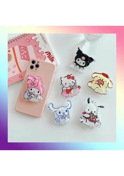 D Stili Ins Kawaii Quickstand Karikatür 3D Cep Telefonu Braketi Telefon Zil Tutacağı Griptok iPhone Için Tavşan Kedi Pembe Köpekler Stretch Grip Tok (Yurt Dışından) modelleri