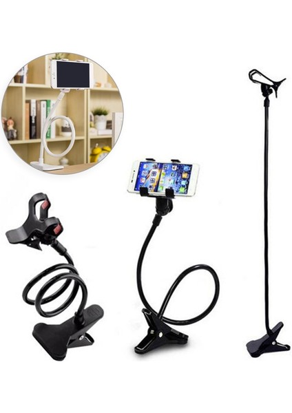 Mor Tarzı Evrensel Cep Telefonu Tutucu Ayarlanabilir Cep Telefonu Klip Tembel Tutucu Yatak Masaüstü Dağı Akıllı Telefon Standı Destek Telefonu (Yurt Dışından) fırsatları