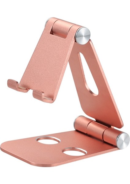 Pembe Tarzı Masaüstü Cep Telefonu Tutucu Standı, Beşik, Dock, Telefon ve Tablet Tutucu, Alüminyum Ayarlanabilir Masaüstü Standı (Yurt Dışından)