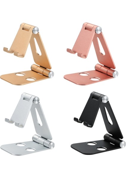 Pembe Tarzı Masaüstü Cep Telefonu Tutucu Standı, Beşik, Dock, Telefon ve Tablet Tutucu, Alüminyum Ayarlanabilir Masaüstü Standı (Yurt Dışından)