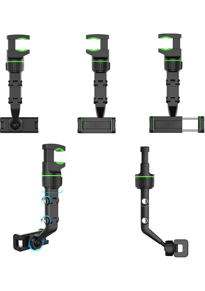 Yeşil Stil Dikiz Aynası Araç Telefonu Tutucu Standı Evrensel Cep Telefonu Klipleri Araba Koltuğu Için Geri Destek 4-Martphone Araba Gps Braketi (Yurt Dışından) fırsatları