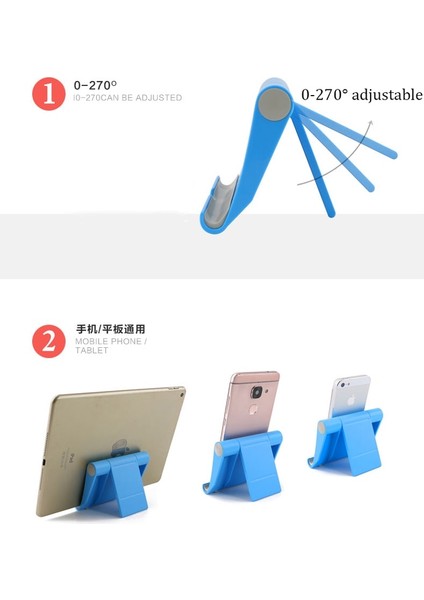 Mavi Stil Katlanabilir Masa Cep Telefonu Tutacağı Telefon Standı Için Destek Telefonu Cep Telefonu Için Akıllı Telefon Tutacağı Telefon Tablet Braketi Için (Yurt Dışından) fırsatları