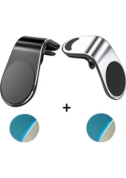 Yeşil Stil 2 Adet Manyetik Araç Telefonu Sahipleri Mıknatıs Cep Telefonu Braketi L-Şekilli Araba Manyetik Telefon iPhone Için Standı 12 Pro Max Samsung (Yurt Dışından) fiyatları