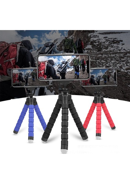 F Stili Cep Telefonu Tutucu Esnek Ahtapot Tripod Kamera Selfie Standı Monopod Desteği Telefon iPhone Için Fotoğraf Uzaktan Kumanda Tripod (Yurt Dışından)