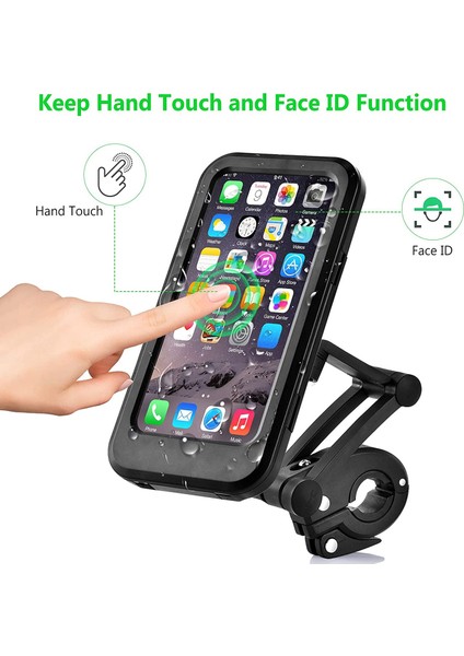 TIP-111 Stili Evrensel Su Geçirmez Bisiklet Telefon Tutucu Bisiklet Motosiklet Gidon Cep Telefonu Standı Montaj Su Geçirmez Cep Telefonu Braketi Kılıf (Yurt Dışından) indirimleri