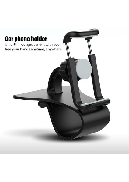 D0001 Stili Araba Panosu Montaj Telefon Tutacağı Beşik Üzerinde Klip Standı Evrensel Cep Telefonu Gps Desteği Klip Braketi Cep Telefonu Için Dönebilir (Yurt Dışından) fiyatları