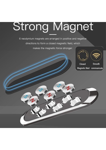 C1S Gül Altın Stili Suikuai C Yeni Manyetik Araç Telefonu Tutucu Mıknatıs Dağı Cep Cep Telefonu Standı Telefon Gps Desteği Oto Evrensel (Yurt Dışından) modelleri