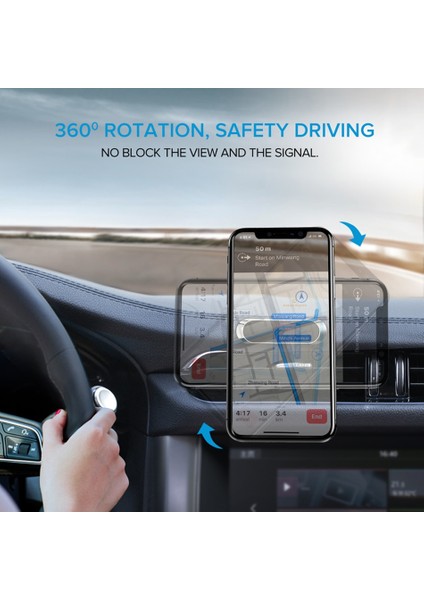 C1S Gül Altın Stili Suikuai C Yeni Manyetik Araç Telefonu Tutucu Mıknatıs Dağı Cep Cep Telefonu Standı Telefon Gps Desteği Oto Evrensel (Yurt Dışından) fırsatları