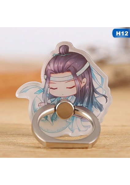 H12 Stili Anime Mo Dao Zu Bir Tutucu Kawaii Eğlenceli Akrilik Cep Telefonu Tutucu (Yurt Dışından)