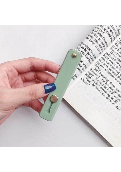 No.9 Tarzı Yeni Push-Pull Telefon Tutucu Çok Fonksiyonlu Halka Toka Tembel Masaüstü Yapışkan Silikon Halka Kavrama Kemer Bilek El Bandı Parmak Kavrama (Yurt Dışından)