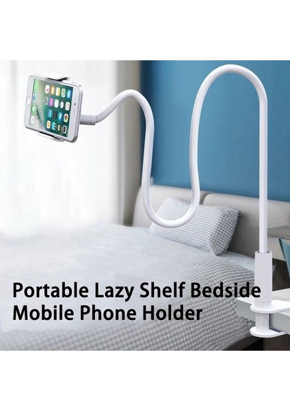 Mor Tarzı 360 Klip Cep Telefonu Tutucu Standı Taşınabilir Esnek Tembel Yatak Masaüstü Braketi Montaj Standı Taban Braketi Desteği 75CM (Yurt Dışından) fırsatları