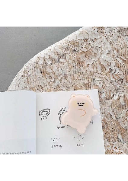 A2 Stili Evrensel Sevimli Kore Ayı Pastası Köpek Kedi Düzensiz Katlanabilir Stand Tutucu iPhone Redmi Huawei Samsung Için Telefon Braketini Genişletiyor (Yurt Dışından)