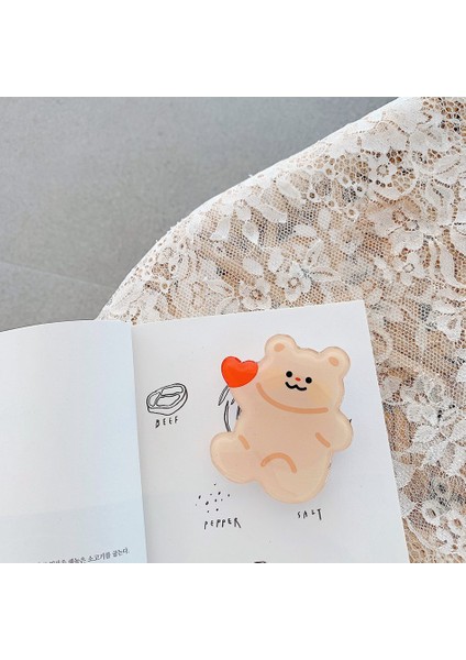 A2 Stili Evrensel Sevimli Kore Ayı Pastası Köpek Kedi Düzensiz Katlanabilir Stand Tutucu iPhone Redmi Huawei Samsung Için Telefon Braketini Genişletiyor (Yurt Dışından) indirimleri