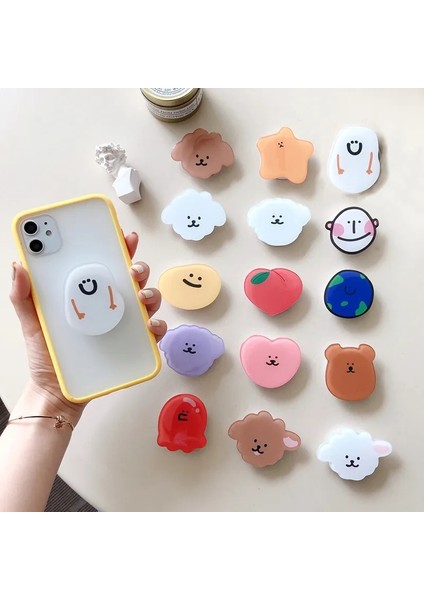 No.3 Tarzı Yeni Sıcak Satış Evrensel Sevimli Karikatür Katlanabilir Cep Telefonu Parmak Yüzük Braketi Kolu iPhone Için Braket Aksesuarlarını Uzatın (Yurt Dışından) fırsatları