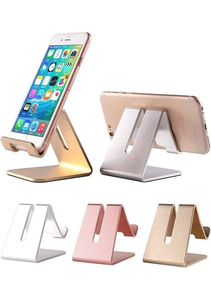 Gül Altın Tarzı Sıcak！yeni Cep Telefonu Tutucu Alüminyum Masa Masa Montaj Standı Tutucu IPad IPhone Için Kaymaz Masa Telefonu Evrensel Kdcw Standı (Yurt Dışından) indirimleri