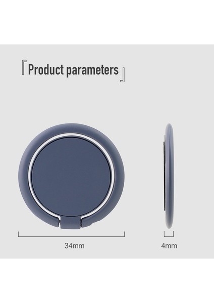 Mor Tarzı 360 Derece Parmak Yüzük Cep Telefonu Akıllı Telefon Standı Tutucu Montaj Destek Aksesuarları Yuvarlak Telefon Parmak Standı Soket Tutucu (Yurt Dışından) indirimleri