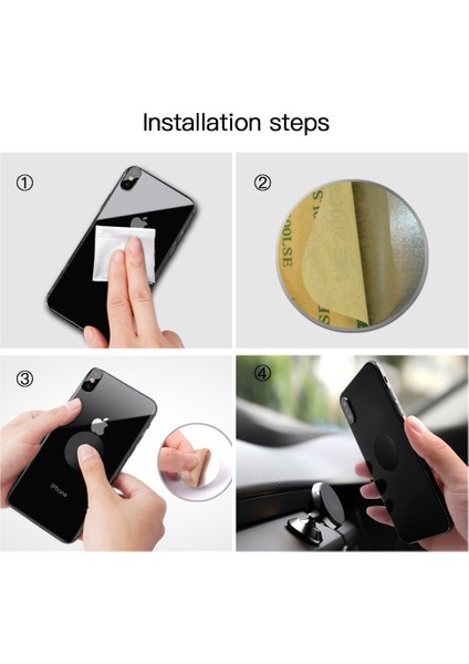 1 Adet Beyaz Yuvarlak Stil Fonken Ince Metal Plaka Manyetik Araç Telefonu Tutucu Için Demir Sac Etiket Disk Mıknatıs Telefon Standı Montaj Yuvarlak Retangle (Yurt Dışından) fiyatları