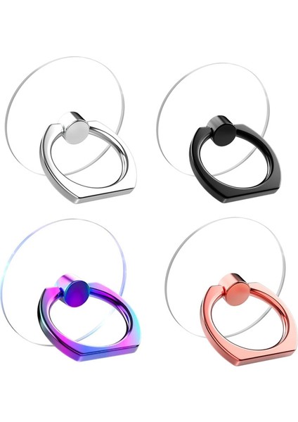 Gül Altın Tarzı Şeffaf Cep Telefonu Zil Tutucu Standı 360 Derece Döndürme Net Parmak Kavrama Kickstand Uyumlu Iphone'lar Veya Telefon Kılıfı (Yurt Dışından) modelleri
