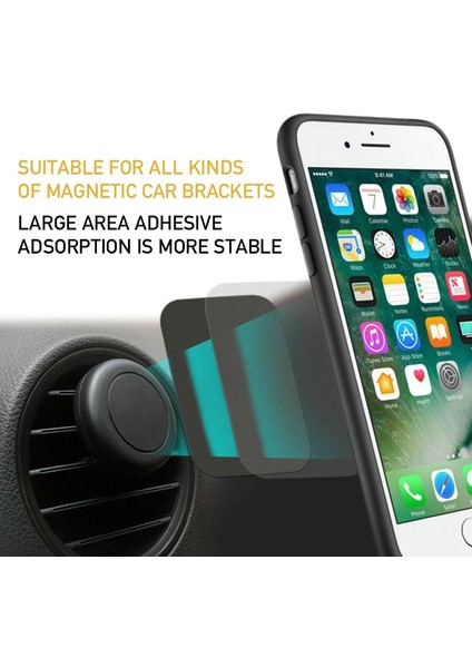 1 Adet Gümüş 30X30 Tarzı Manyetik Metal Plaka Araç Telefonu Tutucu Evrensel Demir Levha Disk Sticker Montaj Cep Telefonu IPhone Için Mıknatıs Standı (Yurt Dışından) fiyatları