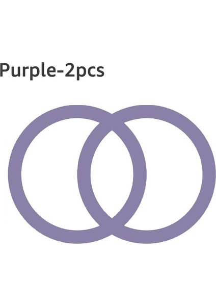 Mor Tarzı Magsafe Için 2 Paket Manyetik Plaka Yüzük Evrensel Metal Etiket Desteği Mıknatıs Araba Tutucu Için Kablosuz Şarj Metal Plaka Levha (Yurt Dışından)